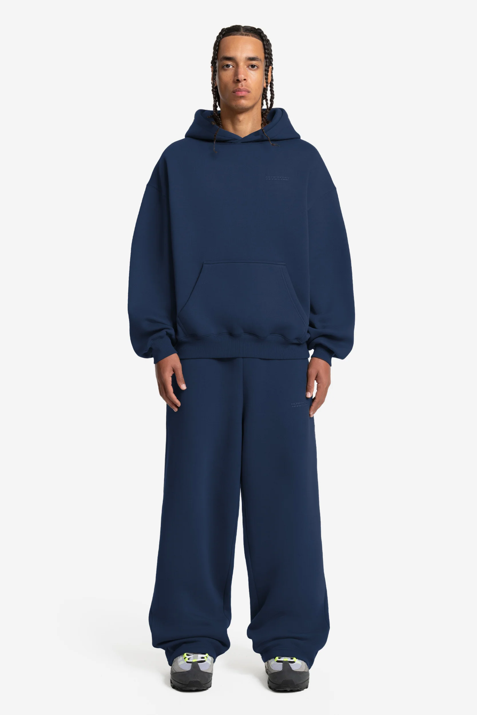 CLOUDS HOODIE NAVY - Image 3