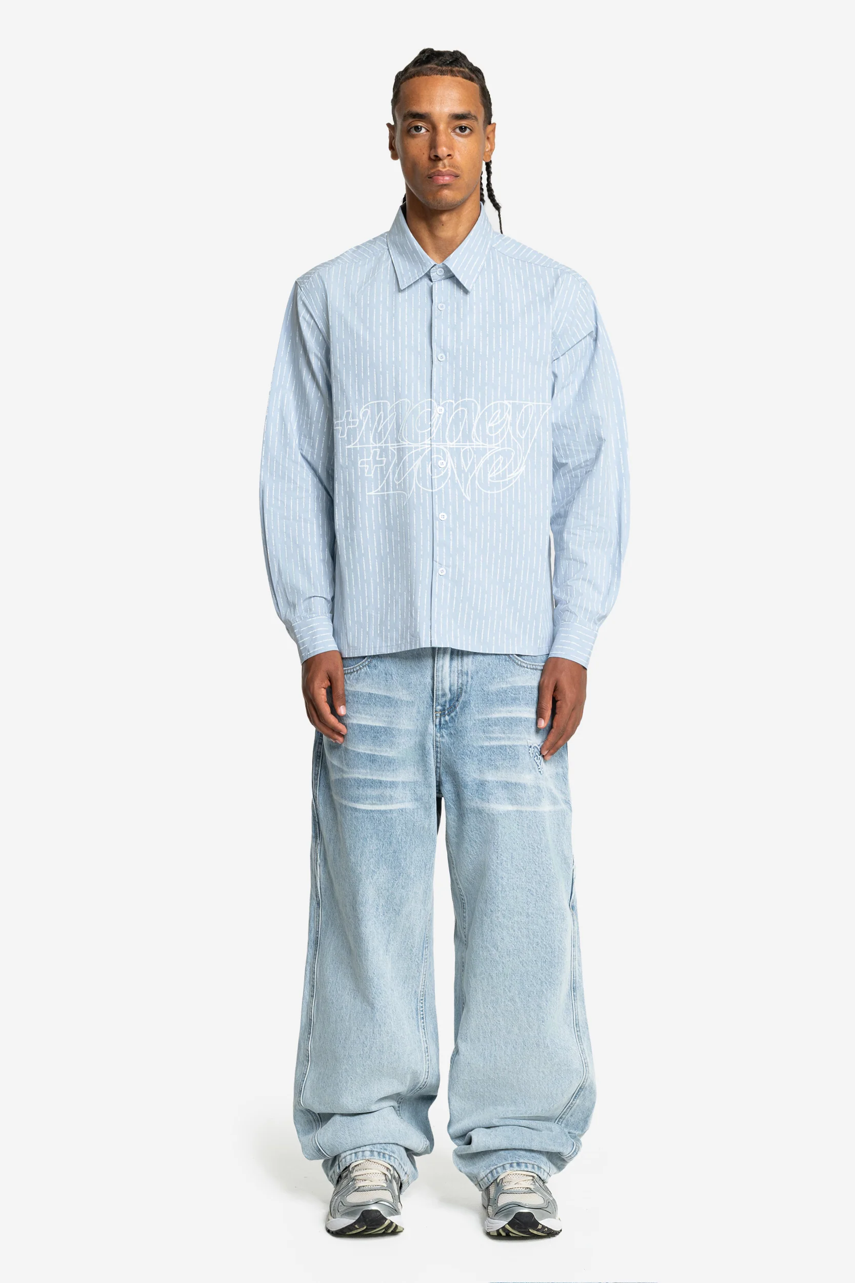 LONGSLEEVE SHIRT BLUE - Image 4