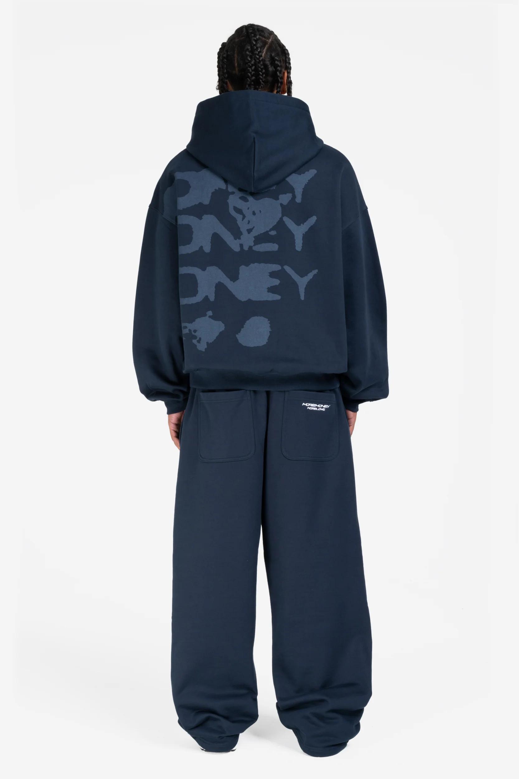 RADIANT CASH HOODIE NAVY + OPEN LEG JOGGER NAVY - Image 4