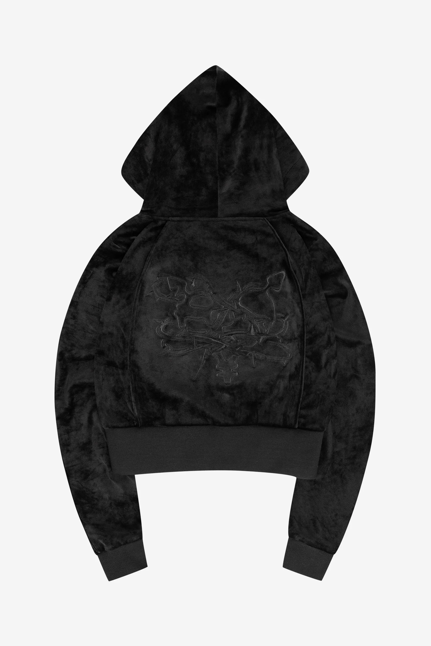 WOMEN'S VELOUR JACKET BLACK - Image 7